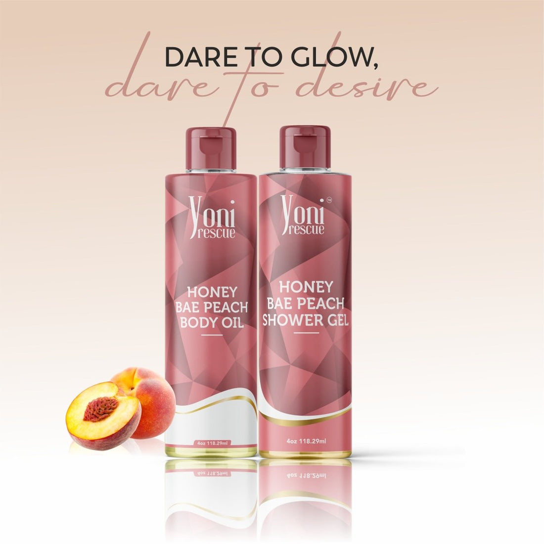 Honey Bae Peach - Shower Gel + Body Oil Bundle - bundles - Yoni Rescue