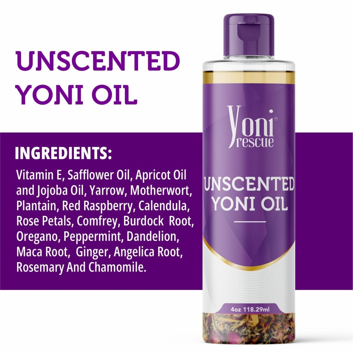 Unscented Yoni Oil - Yoni Oil - Yoni Rescue