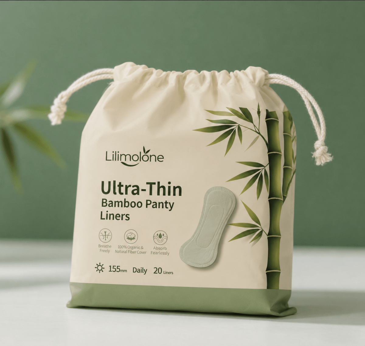 Bamboo Day/Night Pads & Liners, Extra Heavy, Unscented, Organic Bamboo, Vegan & Cruelty Free - Mentrual Care - Yoni Rescue