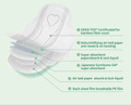 Bamboo Day/Night Pads & Liners, Extra Heavy, Unscented, Organic Bamboo, Vegan & Cruelty Free - Mentrual Care - Yoni Rescue