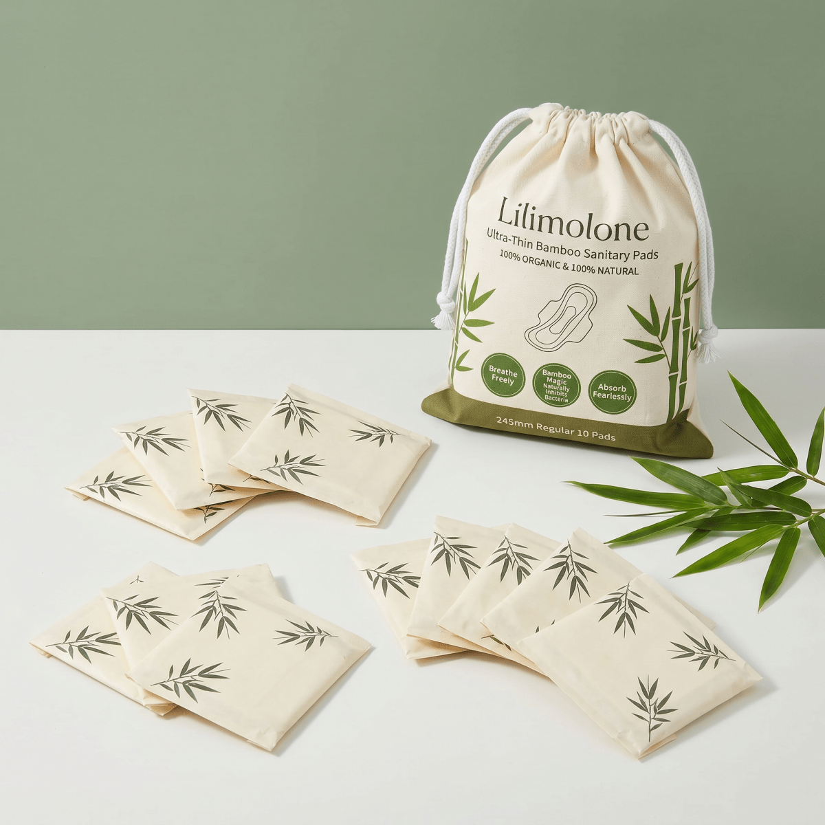 Bamboo Day/Night Pads & Liners, Extra Heavy, Unscented, Organic Bamboo, Vegan & Cruelty Free - Mentrual Care - Yoni Rescue