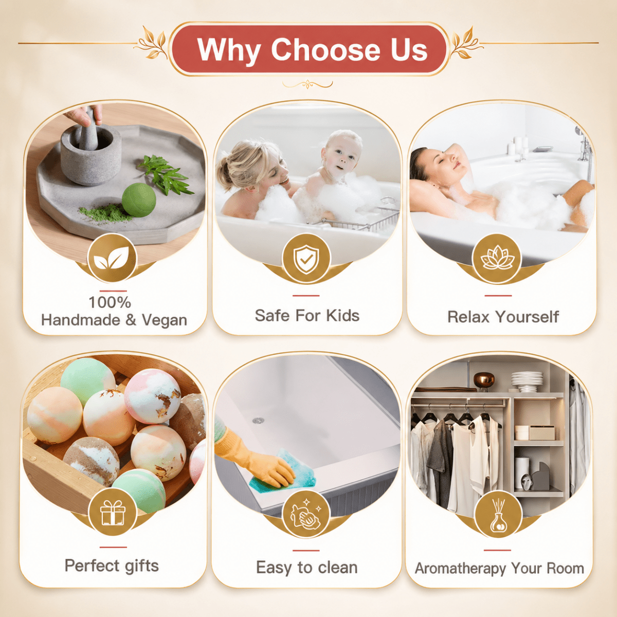 Bath Bombs - Shea & Coco Butter Dry Skin Moisturize, Perfect for Bubble Spa Bath - Bath Bomb - Yoni Rescue