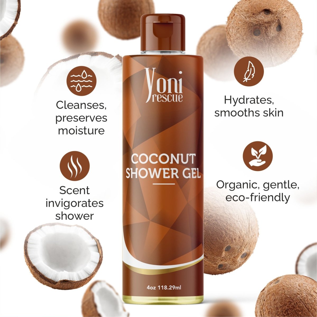 Coconut - Shower Gel - Shower Gel - Yoni Rescue