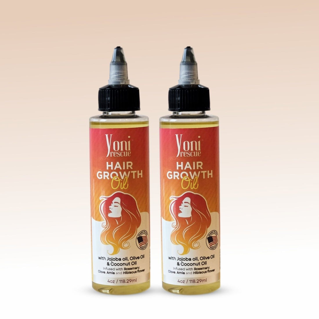 Hair Growth Oil - Twin Pack - Hair Oil - Yoni Rescue