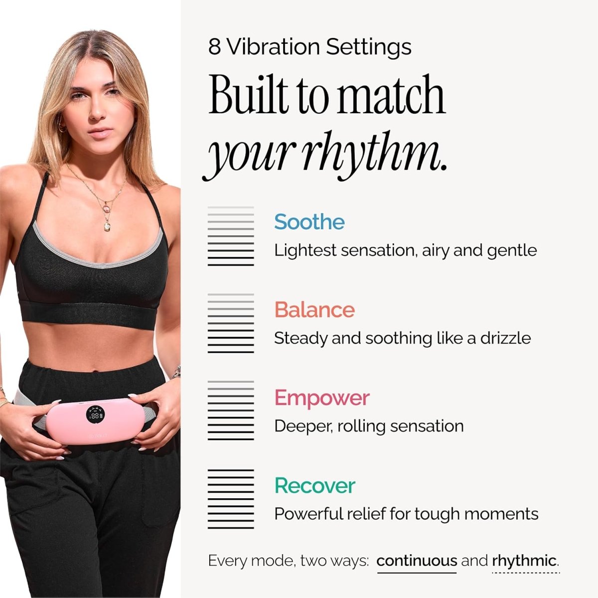 Heating Pads for Cramps, Physical Therapy, Portable Cordless Menstrual Heat Pad, Period Pain Relief Heating Pad - Mentrual Care - Yoni Rescue