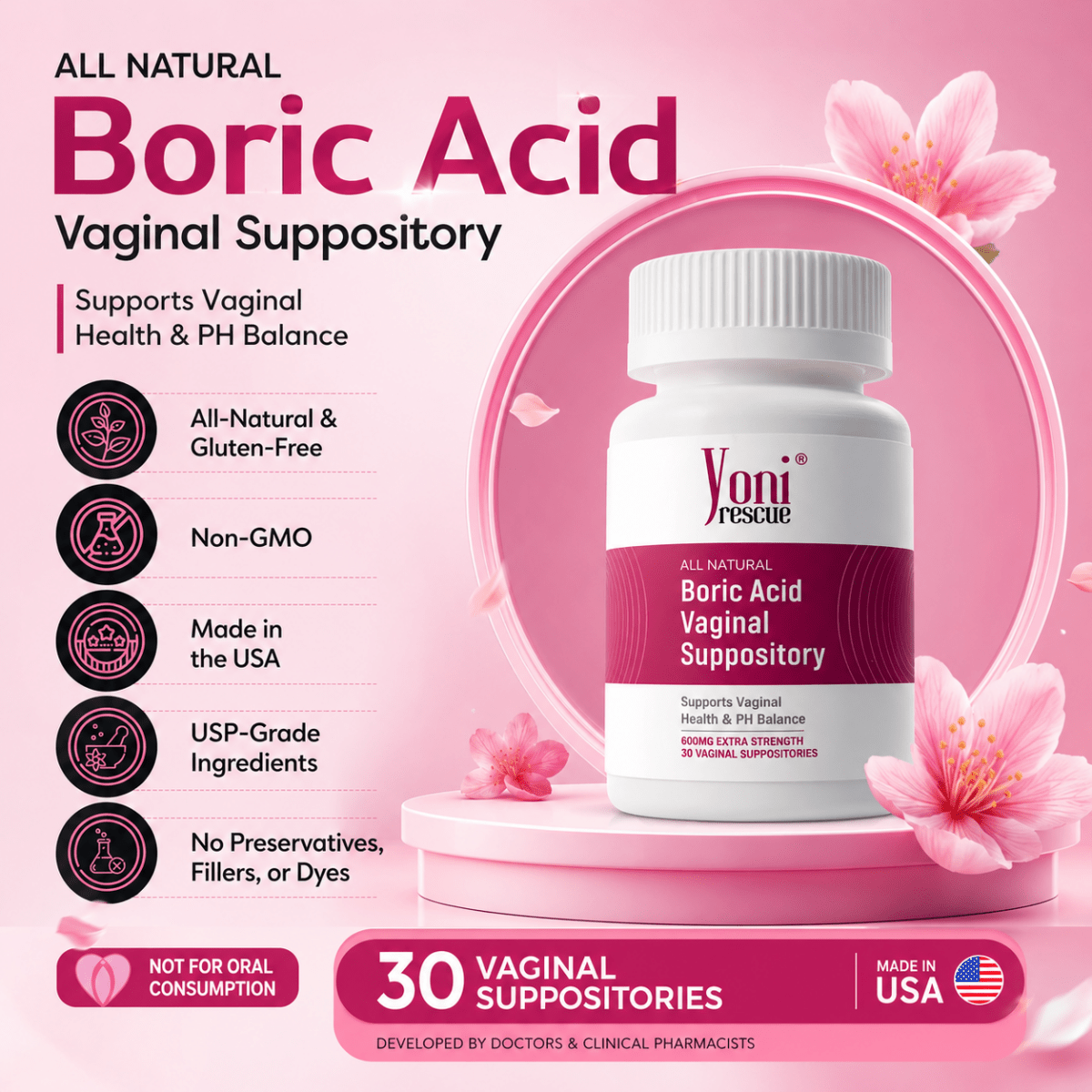 pH Balance - For Odor, BV, Yeast Infections & pH Balance - Women Health - Yoni Rescue