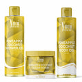 Pineapple Coconut Trio Bundle - Shower Gel + Body Oil + Sugar Scrub - bundles - Yoni Rescue