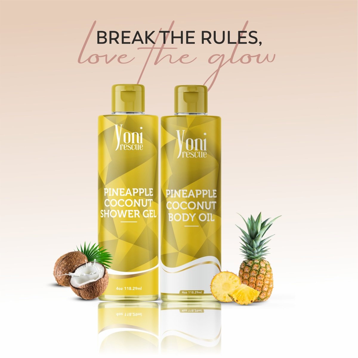 Pineapple Coconut Twin Pack - Shower Gel + Body Oil Bundle - bundles - Yoni Rescue