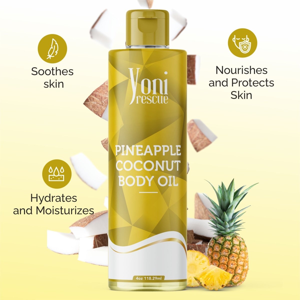 Pineapple Coconut Twin Pack - Shower Gel + Body Oil Bundle - bundles - Yoni Rescue