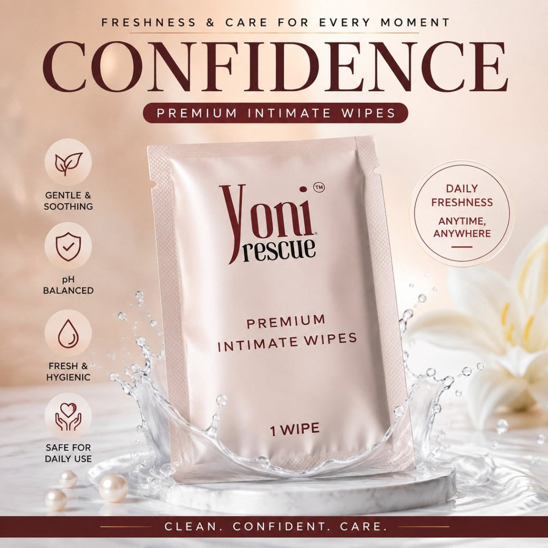 Premium Luxury Intimate Wipes - Women Health - Yoni Rescue