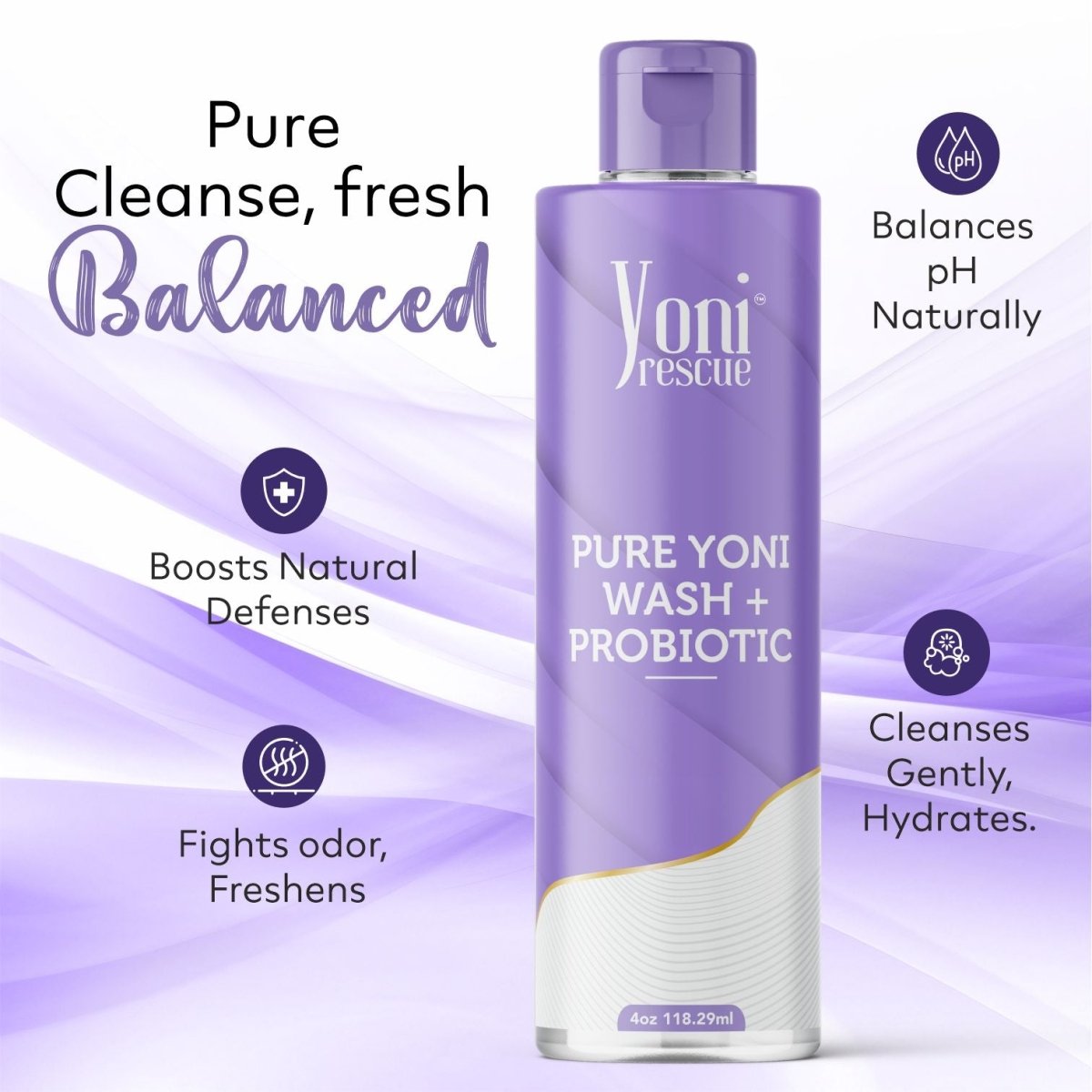 PURE - Yoni Wash + Probiotic - Yoni Wash - Yoni Rescue