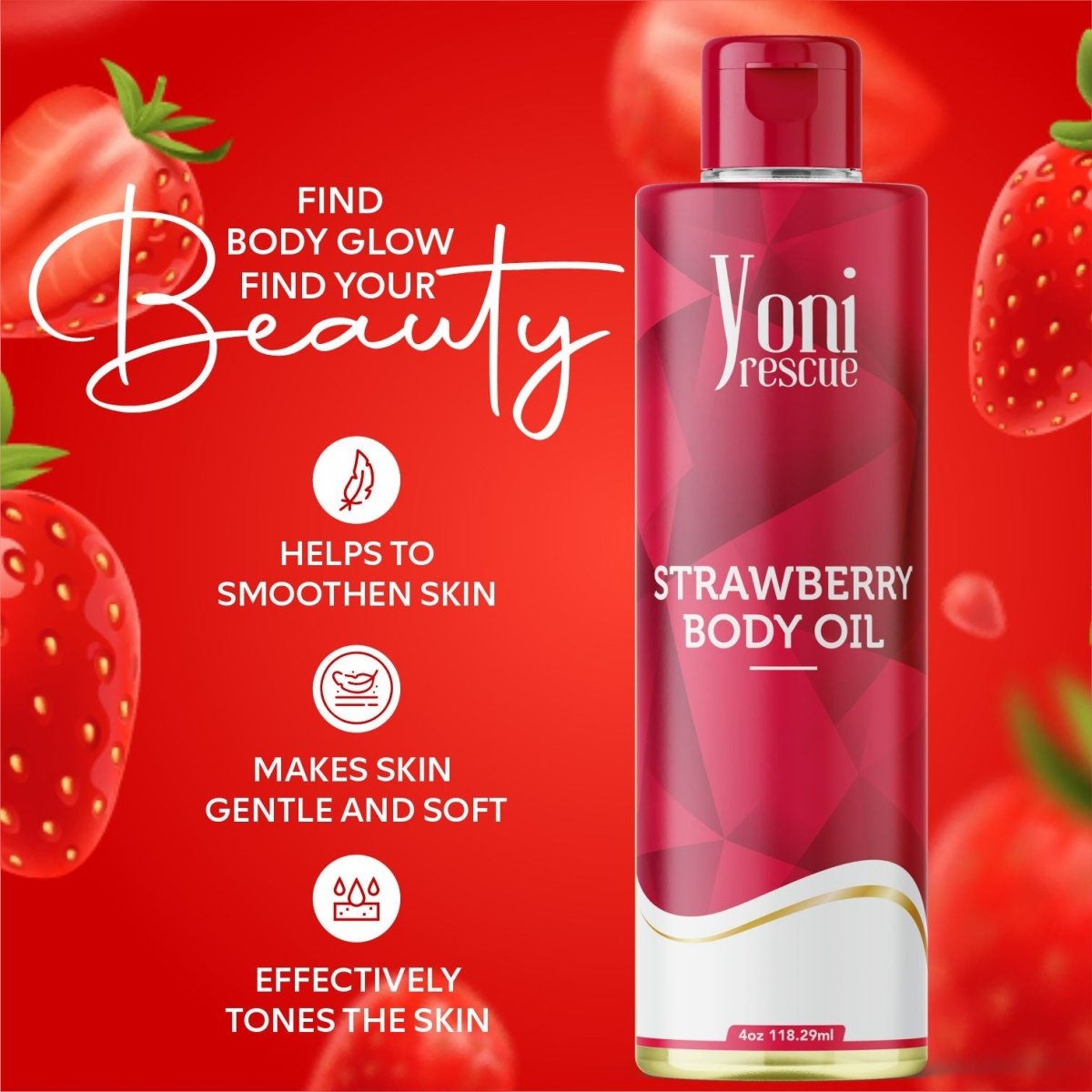 Strawberry - Body Oil - Body Oil - Yoni Rescue