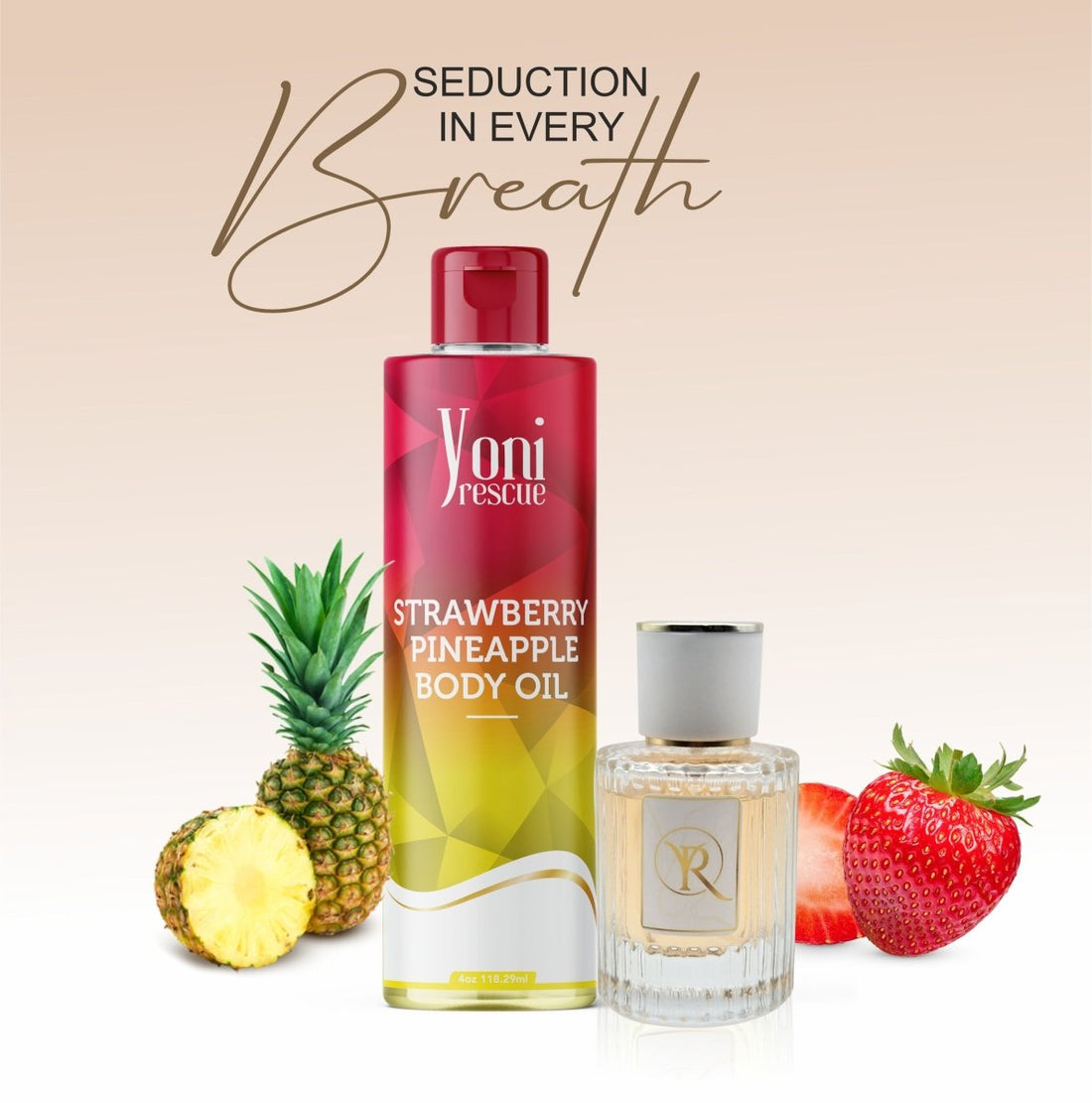 Strawberry Pineapple 2 pc set - Body Oil + Eu De Parfum - bundles - Yoni Rescue