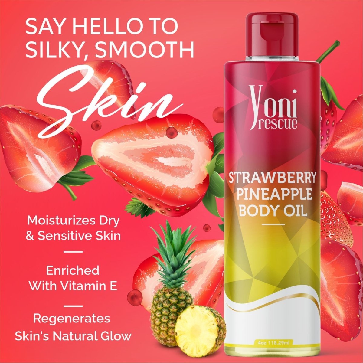 Strawberry Pineapple - Body Oil - Body Oil - Yoni Rescue