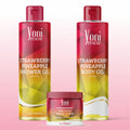 Strawberry Pineapple Trio Bundle - Shower Gel + Body Oil + Sugar Scrub - bundles - Yoni Rescue