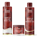 Vanilla Sugar Trio Bundle - Shower Gel + Body Oil + Sugar Scrub - bundles - Yoni Rescue