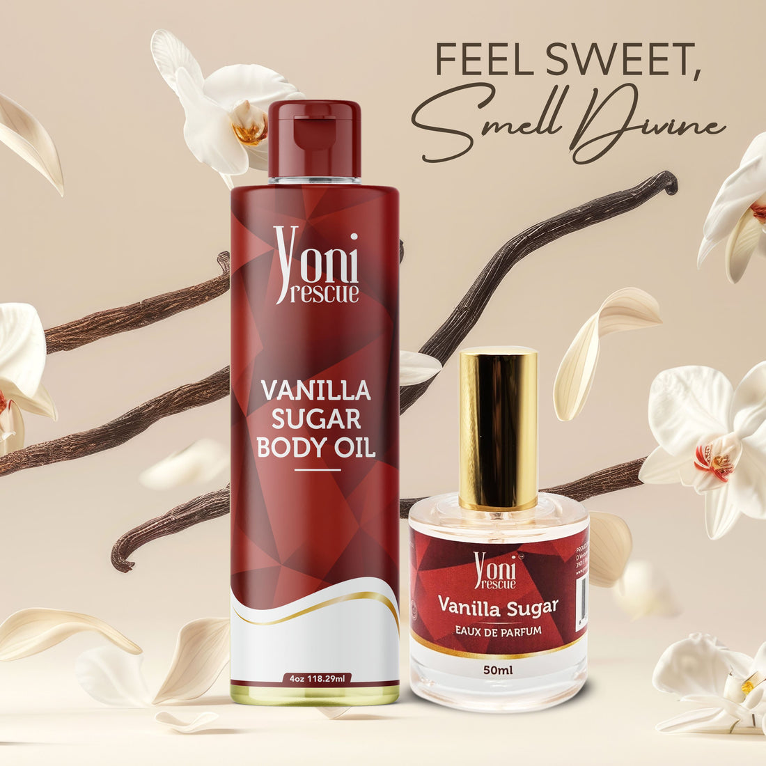 Vanilla Sugar 2 pc set - Body Oil + Eu De Parfum