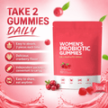 Women Probiotic Gummies, Feminine Balance Gummies, Prebiotic Gummy, Cranberry Probiotics for Woman, Vaginal Health, Yeast Ph Balance| 60 Gummies - Women Health - Yoni Rescue